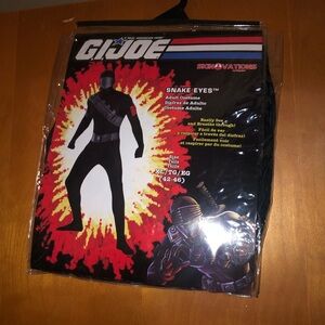 New G.I. Joe snake eyes adult costume size xl